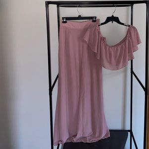 Fashion Nova pink two piece set